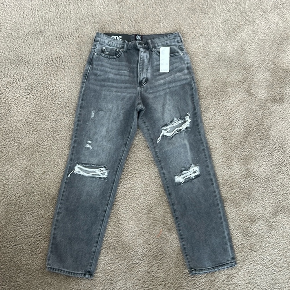 Slim straight fit distressed jeans from urban outfitters